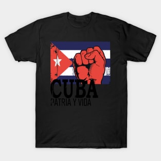 Cuba Flag Cuba Power Cuban Pride Vintage T-Shirt